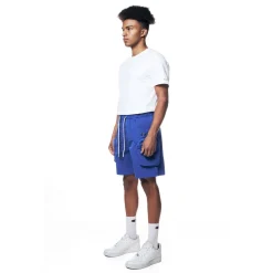 Printed Utility Lounge Windbreaker Shorts