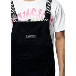 Printed Utility Twill Cargo Overalls