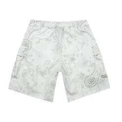 Printed Utility Windbreaker Shorts