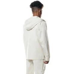 Printed Utility Windbreaker Jacket
