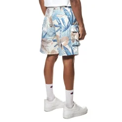 Printed Utility Windbreaker Shorts
