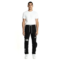 Printed Windbreaker Utility Pants