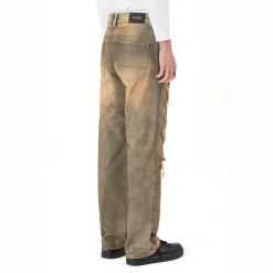 Rip & Repair Curved Denim Pants