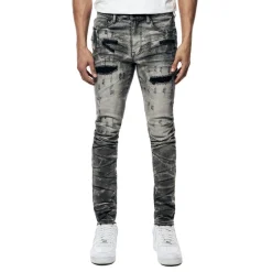 Rip & Repaired Lightning Washed Denim Jeans