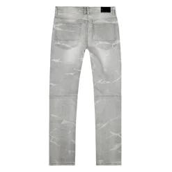 Rip & Repaired Lightning Washed Denim Jeans