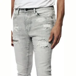 Rip & Repaired Lightning Washed Denim Jeans