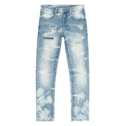 Rip & Repaired Lightning Washed Denim Jeans