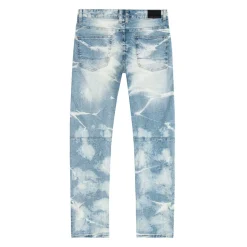 Rip & Repaired Lightning Washed Denim Jeans