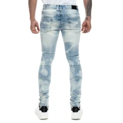 Rip & Repaired Lightning Washed Denim Jeans