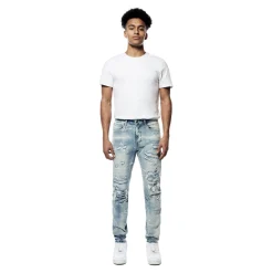 Rip & Repaired Lightning Washed Denim Jeans