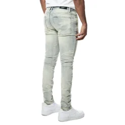 Rip & Repaired Lightning Washed Denim Jeans