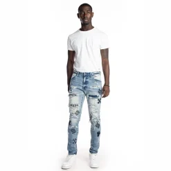 Rip And Repair Fashion Jeans