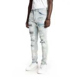 Rip And Repair Fashion Jeans