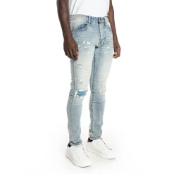 Rip And Repair Semi Basic Jeans