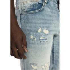 Rip And Repair Semi Basic Jeans