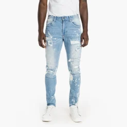 Rip And Repair Semi Basic Jeans