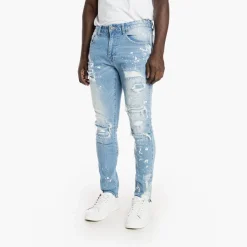 Rip And Repair Semi Basic Jeans