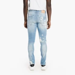 Rip And Repair Semi Basic Jeans