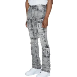 Stacked Utility Denim Jeans