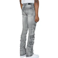 Stacked Utility Denim Jeans