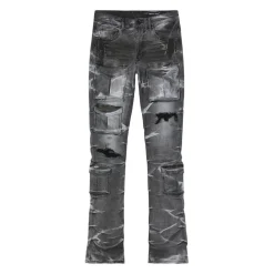 Stacked Utility Denim Jeans