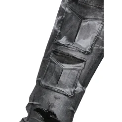Stacked Utility Denim Jeans