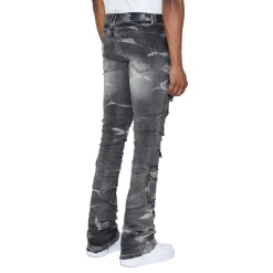 Stacked Utility Denim Jeans