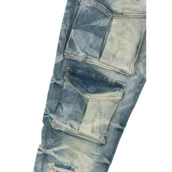Stacked Utility Denim Jeans