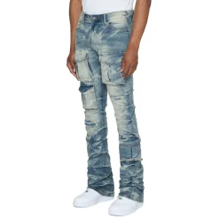 Stacked Utility Denim Jeans