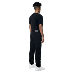 Tonal Color Block Windbreaker Utility Overalls