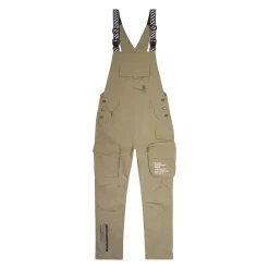Tonal Color Block Windbreaker Utility Overalls