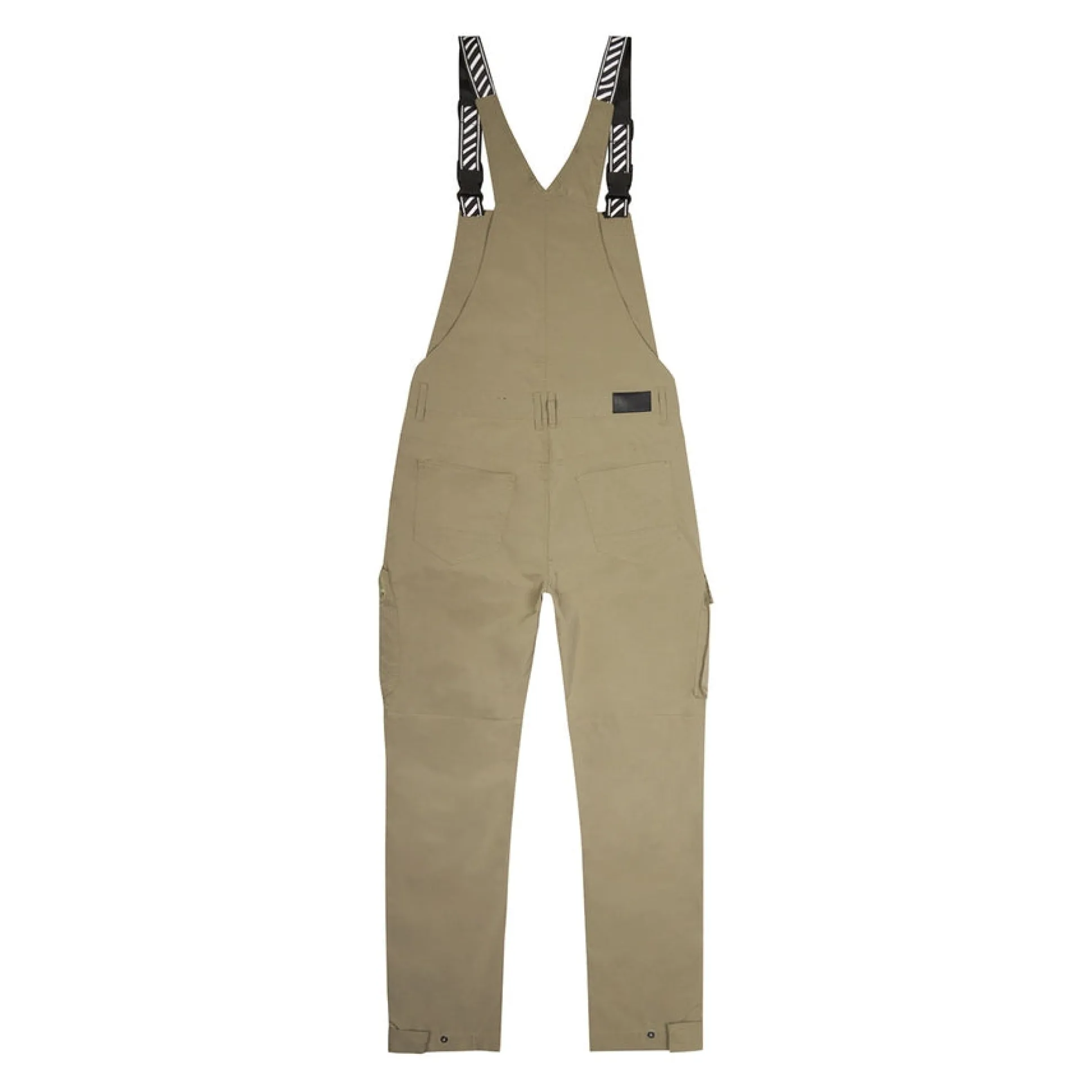 Tonal Color Block Windbreaker Utility Overalls