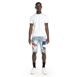 Twill Applique Fashion Denim Short
