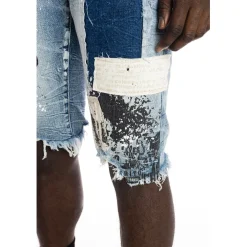 Twill Applique Fashion Denim Short