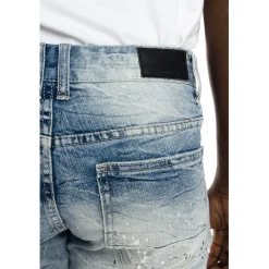 Twill Applique Fashion Denim Short