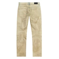 Waxed Zipper Moto Jeans