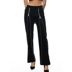 Zipper Detailed Fashion Denim Pants